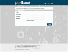 Tablet Screenshot of pcs.portbase.com